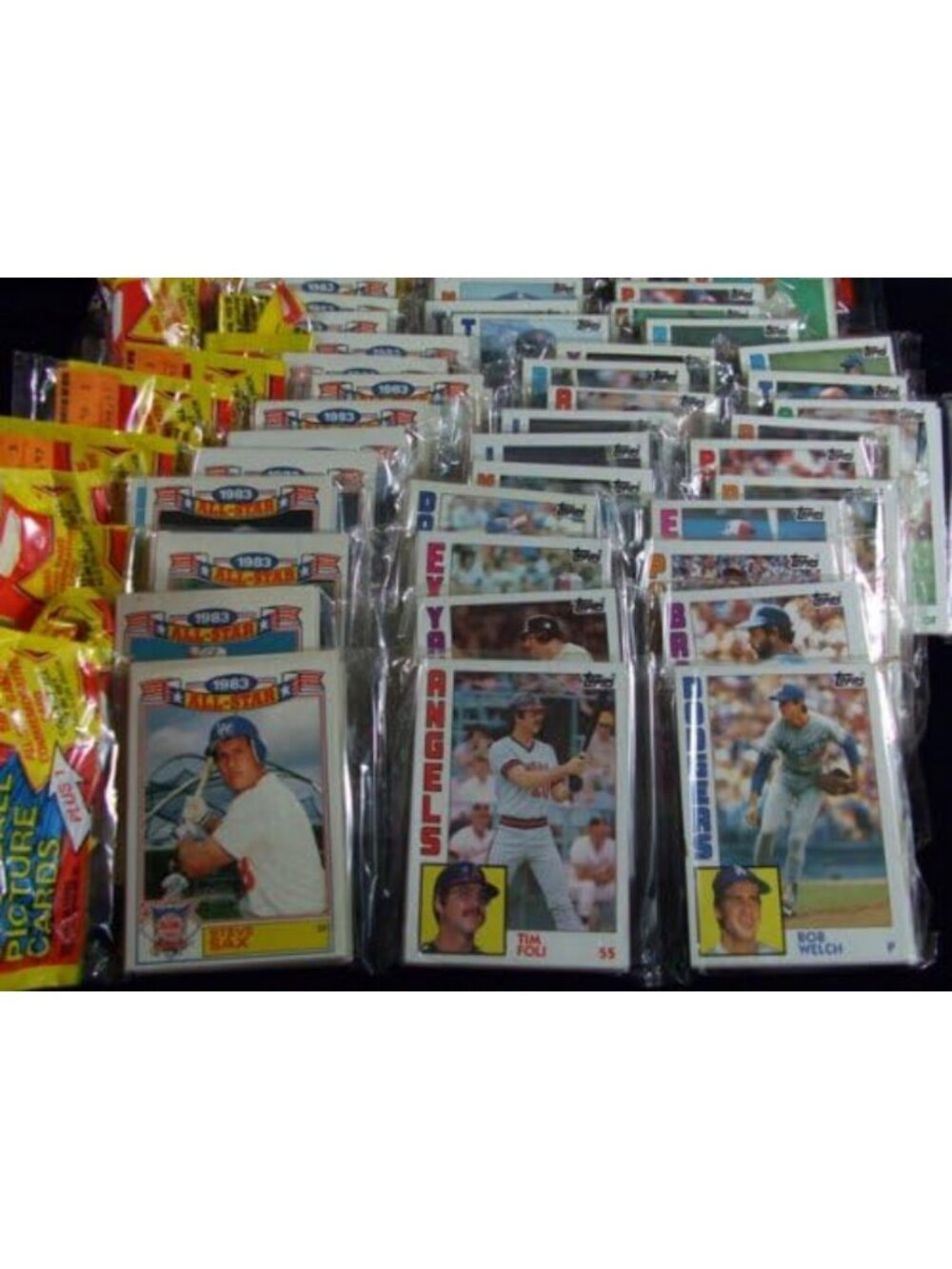 Vintage 1984 Baseball Card RACK Pack - 54 Cards + All-Star Card, Collectible Set